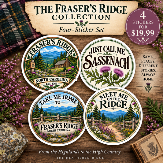 The Fraser’s Ridge Sticker Collection — Four-Sticker Set